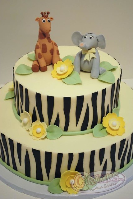 Safari Theme Baby Shower Cake by Crumbs... Cookies and Cakes