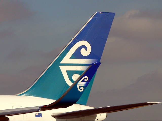Air New Zealand Boeing 767-300ER tail and winglet logo | Flickr - Photo ...