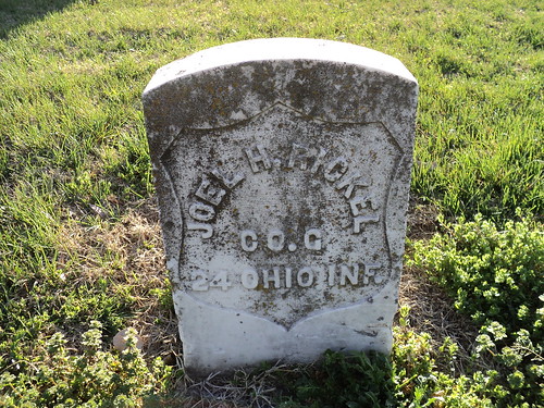 ohio union hobby civilwarveteran tombstonephoto joelhenryrickel companyg24thohioinfantry