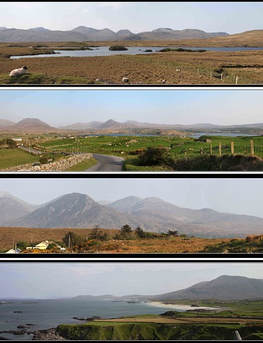 ireland mountains cogalway panoramas roadtrip connemara panos westofireland canon500d twelvepins tamron18270mm glassillaunbeach