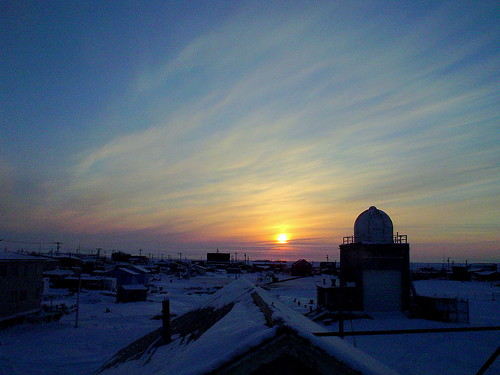 sunset alaska arctic barrow