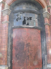 Derelict building on Lower Essex Street / Bromsgrove Street - door