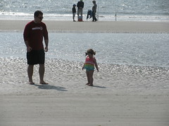 Ivy and Daddy at the Beach