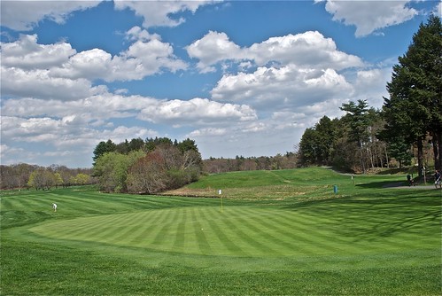 sky cloud green grass golf ma raw course brookline