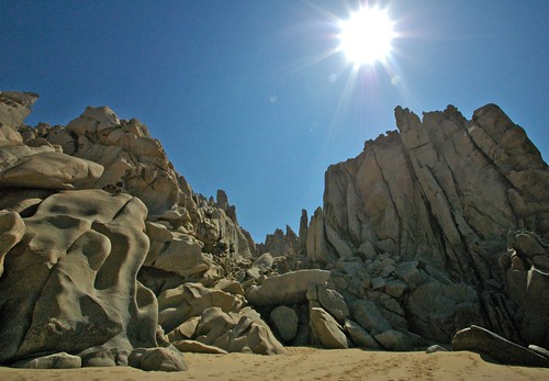 sky sun beach nature landscape mexico sand rocks cliffs cabosanlucas