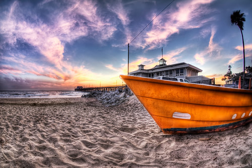 sunset beach ex colors clouds lens pier boat dc sigma fisheye newport f28 hdr 10mm hsm virbant