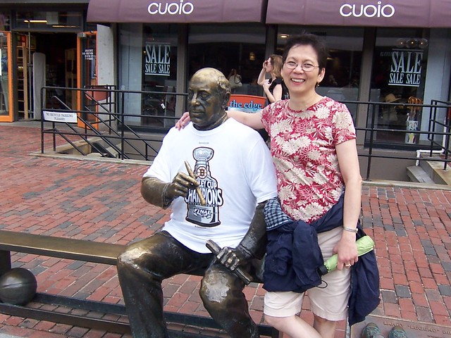 kris with red auerbach