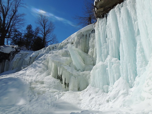 winter snow ice frozen waterfalls indianfalls