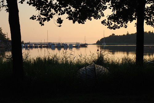 trees sunset sea reed water suomi finland boats twilight harbour hanko hangö kappelisatama chapelharbour kapellhamnen