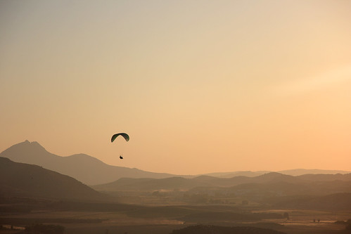 sunset spain paragliding teba