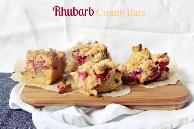 Rhubarb Crumb Bars