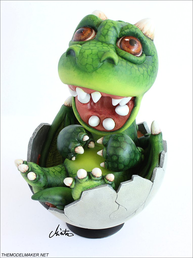 baby dragon custom Kidrobot vinyl toy for exhibition