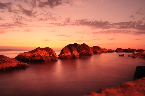 sunset red sea seascape water rock nikon rocks 100v10f saudi mm 1855 jeddah picnik d5000 colorphotoaward