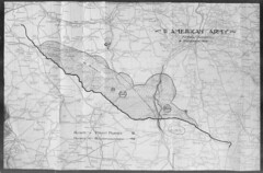 1918 Aerial Activities France Map