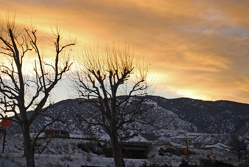 california winter sunset snow i5 grapevine gorman tejonpass