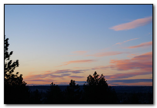 sky colors clouds sunrise washington spokane silhouettes