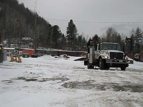 snow canada truck bc railway mow cpr wye castlegar hirail mvi8856