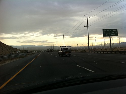 road sign sunrise highway desert valley freeway 29palms yucca