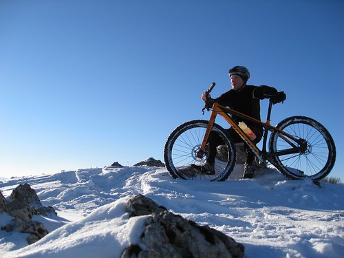 winter snow bike ride niner a9c collideous 26122010