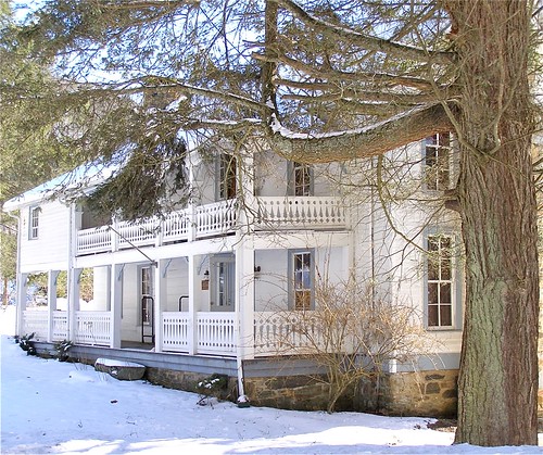 usa house snow history architecture geotagged nc historic veranda twostory democrat preservation 2011 nationalregister melystu carterswain