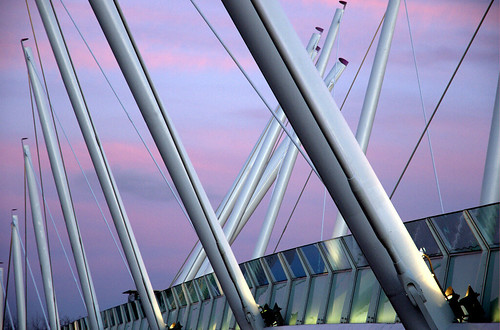 sunset nikon footbridge stirling january nikkor d5000 stirlingrailwaystation pedestrianfootbridge platinumheartaward 1685mm thechallengefactory nikkor1685mm nikond5000 mygearandme