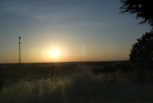 sunset tower radio evening twilight highway texas scenic 71 overlook