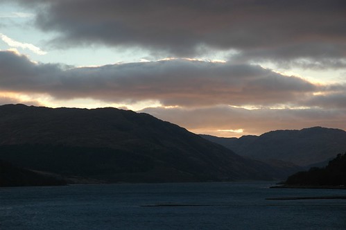 sunset clouds evening scotland highlands nikond70 2006 february lochsunart nikkorafsdx1870f3545g