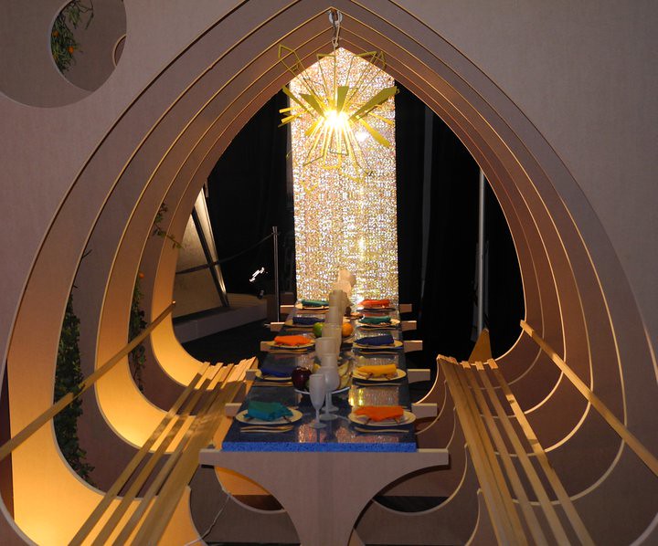interior view of dining installation