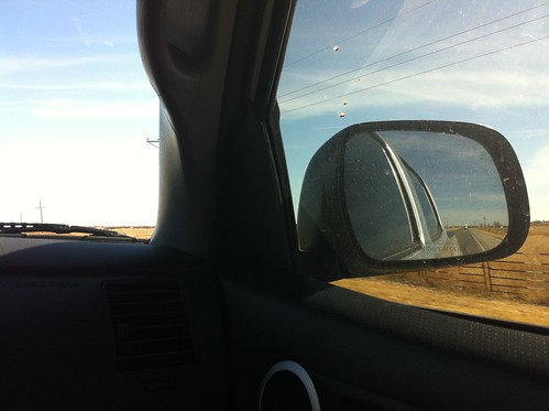 car mirror highway driving roadtrip rearview iphone 2011