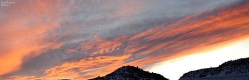 mountain clouds sunrise