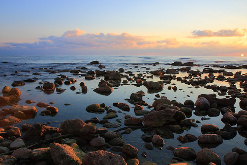 sunset sea sun seascape rock clouds landscape rocks long exposure colours vær platinumheartaward pwpartlycloudy