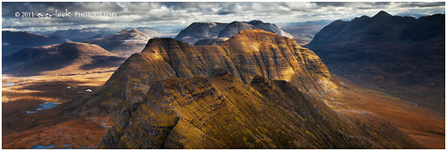 light panorama cloud sun trek bag landscape photography scotland walk horns hike ridge crop dee ridgeline torridon munro beinn alligin everlook