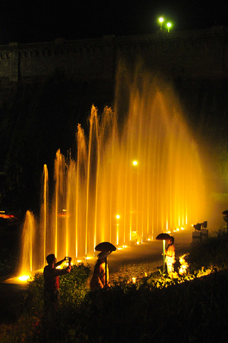 light india color water yellow garden fountains karnataka mysore d300 brindavan