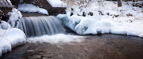 winter snow ice water creek waterfall stream brook icy spillway canonef1635mmf28liiusm