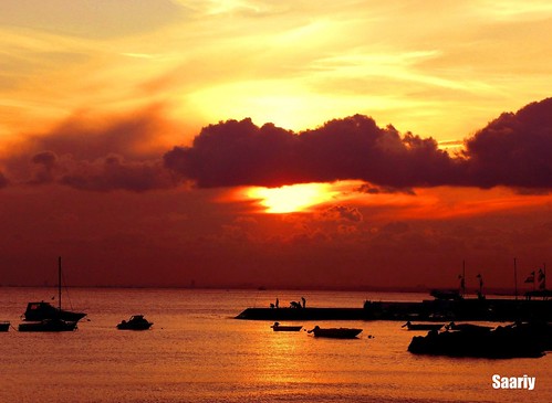 sunset clouds boats silhouettes colorphotoaward saariy natureselegantshots panoramafotografico saariysqualitypictures