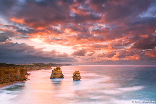 ocean sunset sea sky nature water sunrise canon landscape australia victoria 5d vic greatoceanroad twelve apostles