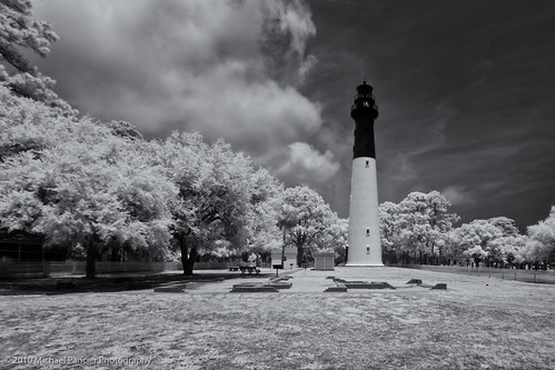 ir photo blackwhite lighthouses southcarolina infrared huntingisland huntingislandstatepark lifepixel michaelpancierphotography