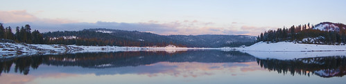 california ca sunset panorama mountains water pano reservoir sierranevada icehouse highway50 kyburz pollockpines anthonywstanton anthonywstantonphotography