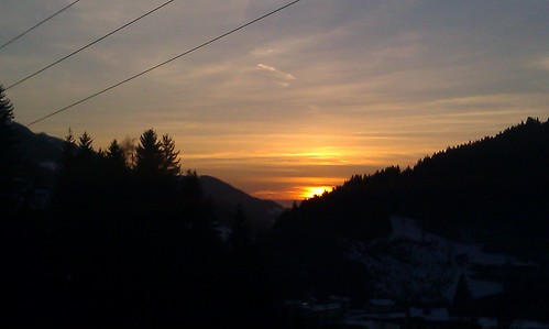 sunset austria wagrain