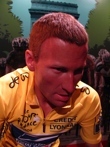 Lance Armstrong figure at Madame Tussauds Hollywood
