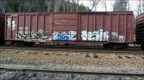 train graffiti railway dos boxcar cpr freight yesir besoe 1000000railcars