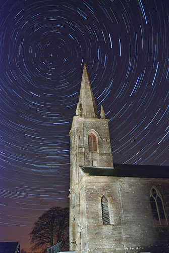longexposure church night nikon astronomy stacked startrails omagh