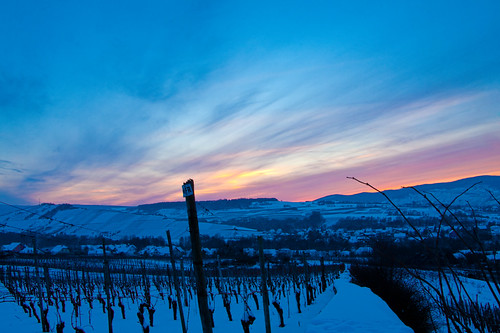 sunset sky snow germany vineyard wine mosel