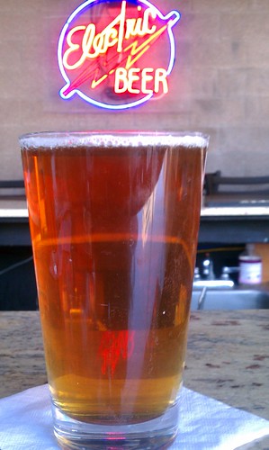 Cold beer at Dave's Electric Brewpub in Tempe