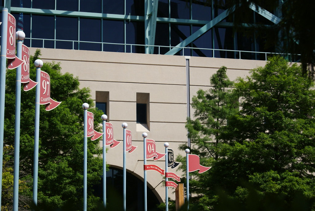 Pennants Outside of Minute Maid