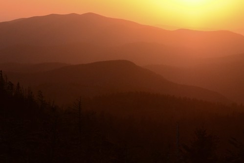 sunset mountains nationalpark dusk tennessee smoky smokies clingmansdome greatsmokymountains thunderhead