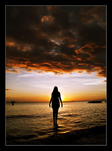 blue sunset red orange brown sun black reflection water silhouette yellow nikon philippines siquijor d7000 pnike