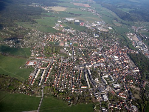 city germany deutschland aerialview stadt luftbild karfreitag 2011 hildburghausen segelflug aerialpicture airpicture 2242011 libellenflug