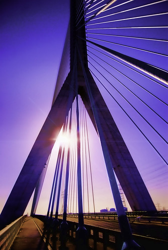 bridge urban sun wales hdr sunflare northwales deeside nikond60 deesidebridge