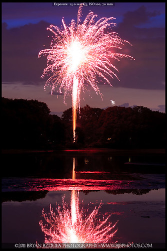 eastprovidence sunset fireworks rhodeisland 4thofjuly canon40d jamesvturnerreservoir